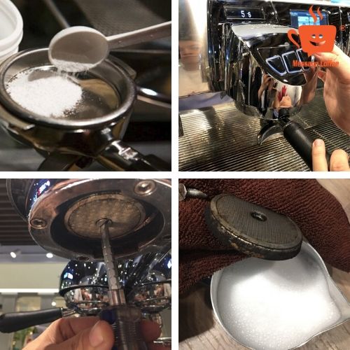 Cách vệ sinh grouphead máy pha cà phê espresso